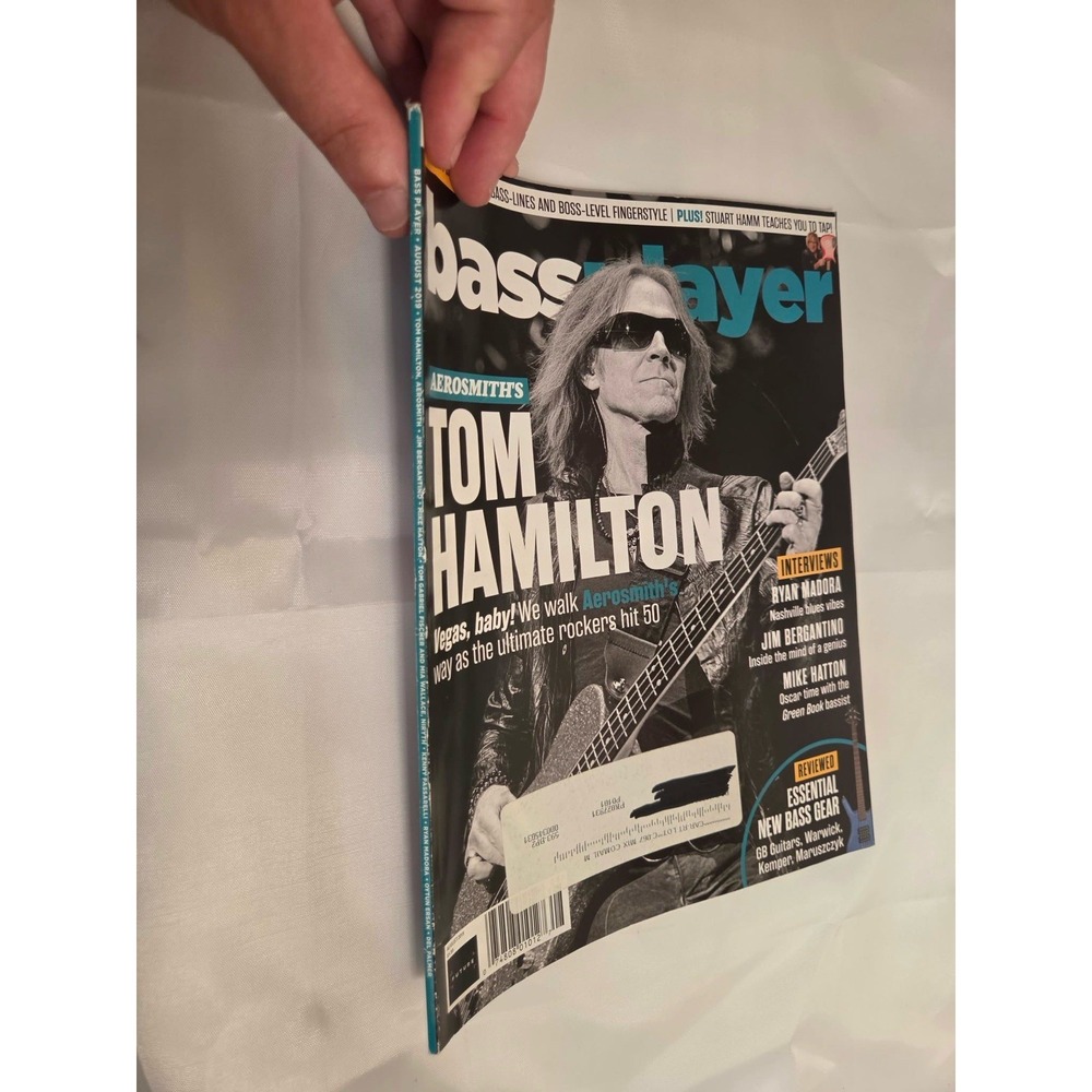 Bass Player Magazine August 2019 Tom Hamilton Aerosmith Ryan Madora